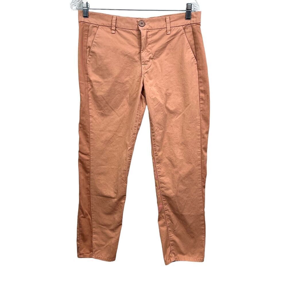 J Brand Womens Avery Pants Cropped Stretch Zip Fly Slash Pocket Tigers Eye 27*